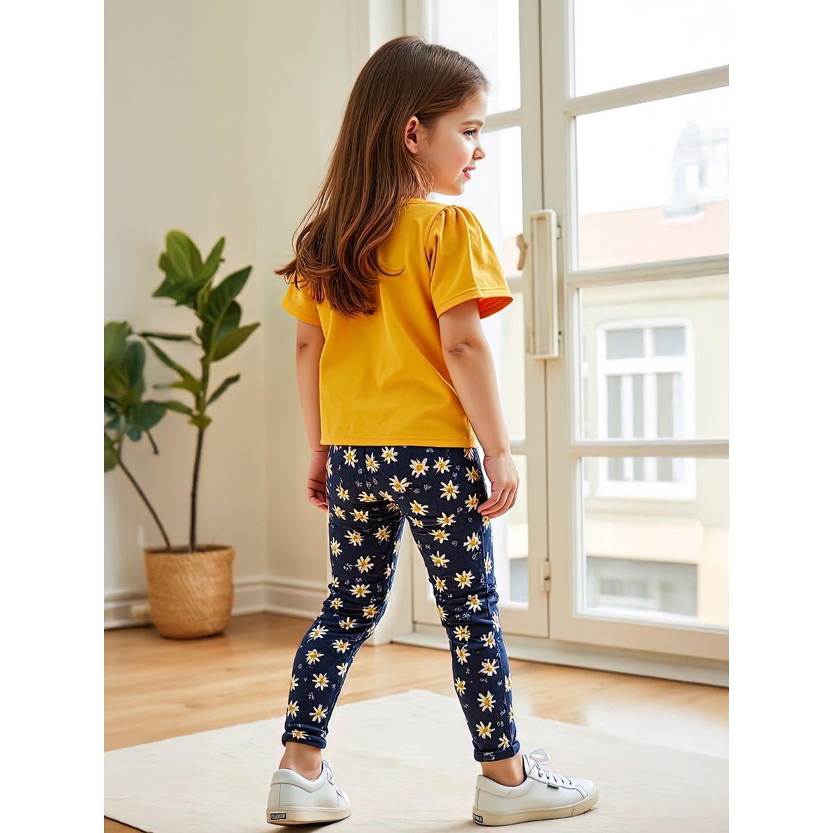 مجموعة من ليقنز وتيشيرت بأكمام قصيرة-girls-clothing-setsandcoords-image-4