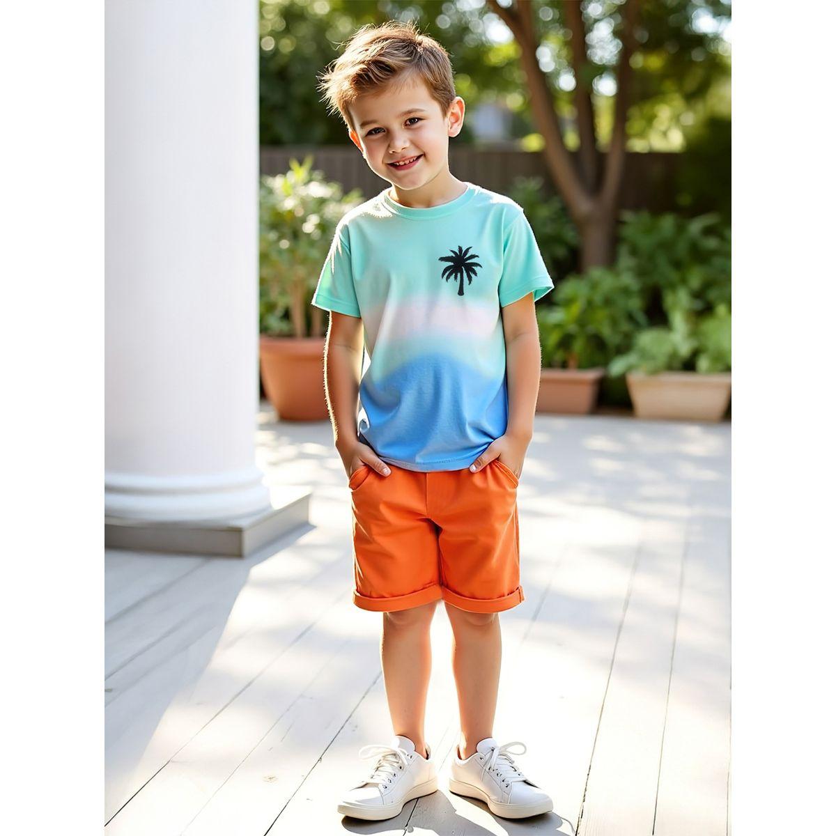 مجموعة من شورت وتيشيرت كاجوال-boys-clothing-setsandcoords-image-1