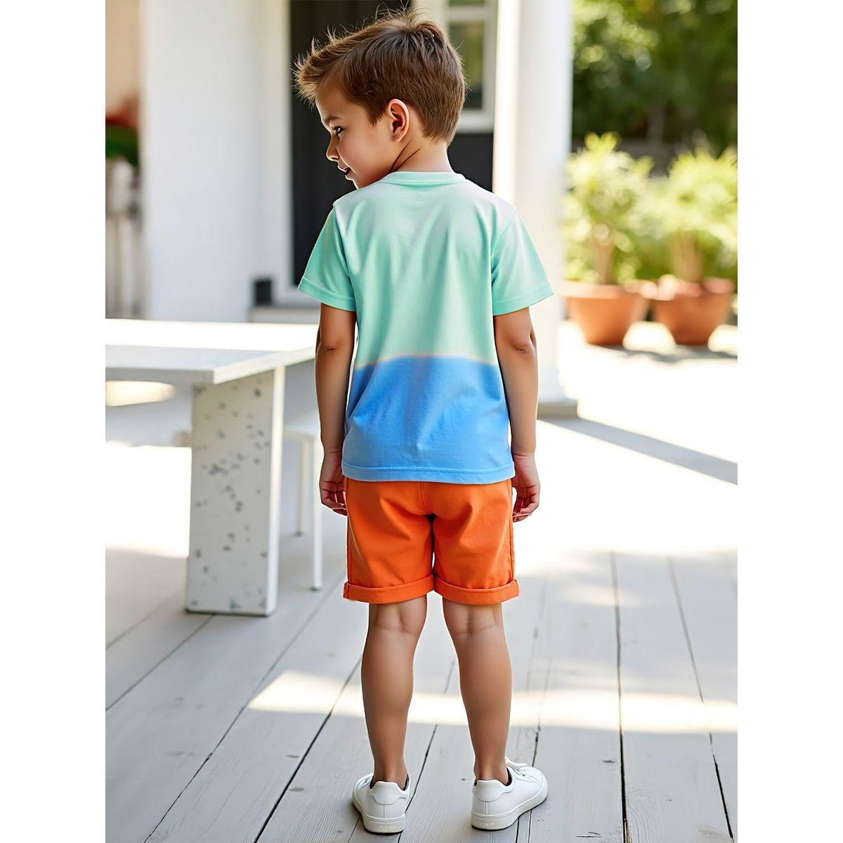 Styli Kids 2pcs Multicolor Printed T-Shirt and Shorts Set-boys-clothing-setsandcoords-image-4