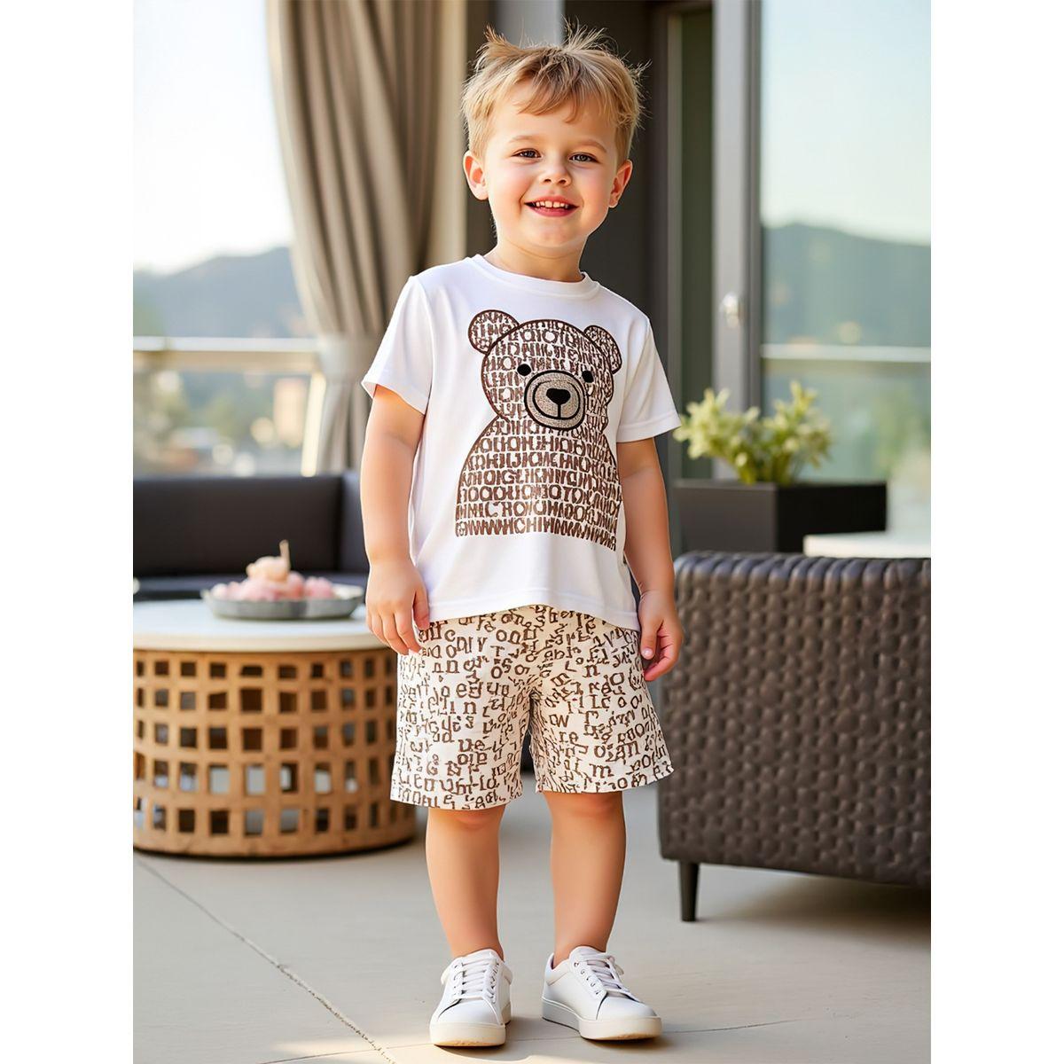 مجموعة من شورت وتيشيرت بأكمام قصيرة-boys-clothing-setsandcoords-image-3
