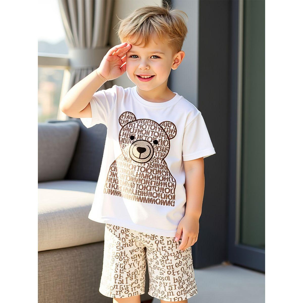 مجموعة من شورت وتيشيرت بأكمام قصيرة-boys-clothing-setsandcoords-image-5