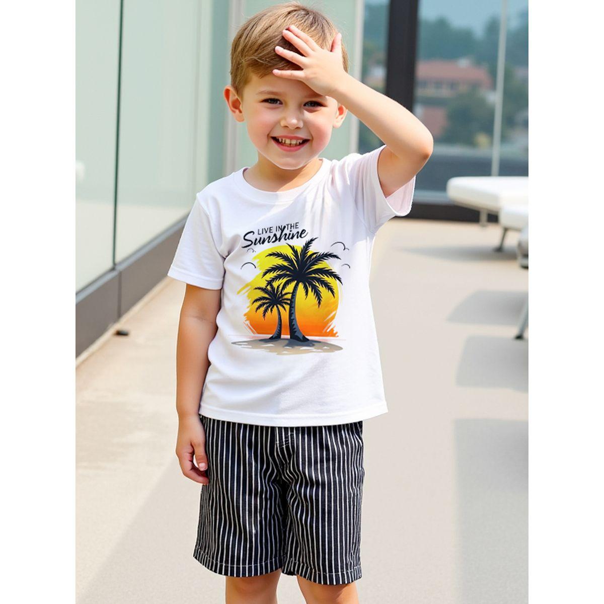 مجموعة من شورت وتيشيرت بأكمام قصيرة-boys-clothing-setsandcoords-image-4