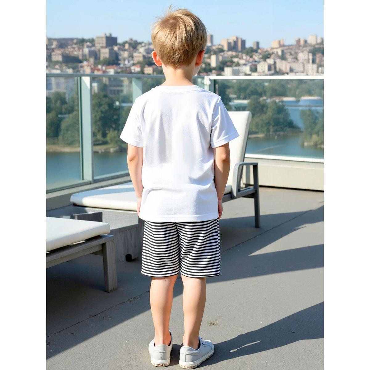 مجموعة من شورت وتيشيرت بأكمام قصيرة-boys-clothing-setsandcoords-image-3