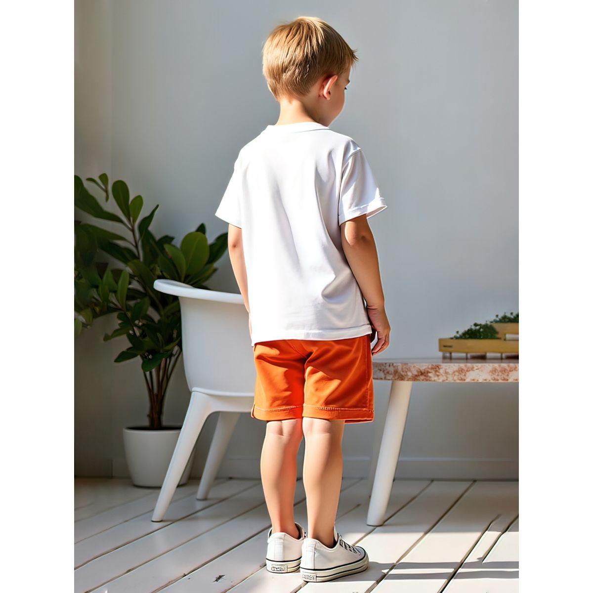 Styli Kids 2pcs Graphic Print Short Sleeve T-Shirt and Shorts-boys-clothing-setsandcoords-image-4