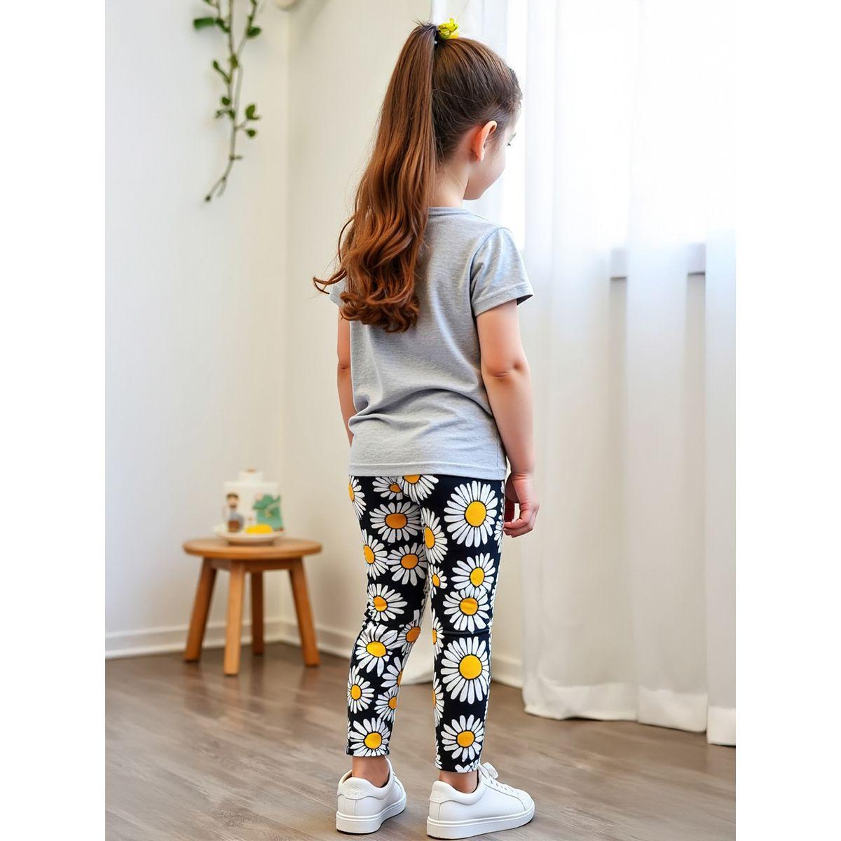 مجموعة من ليقنز وتيشيرت بأكمام قصيرة-girls-clothing-setsandcoords-image-3