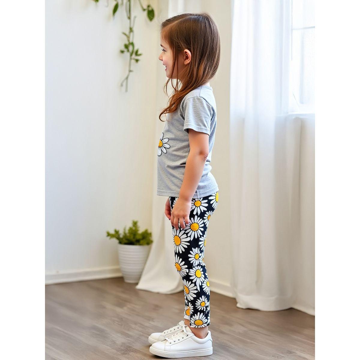 مجموعة من ليقنز وتيشيرت بأكمام قصيرة-girls-clothing-setsandcoords-image-5