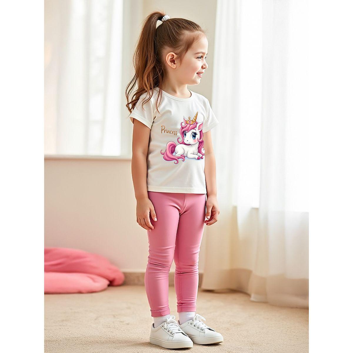 مجموعة من ليقنز وتيشيرت بأكمام قصيرة-girls-clothing-setsandcoords-image-3