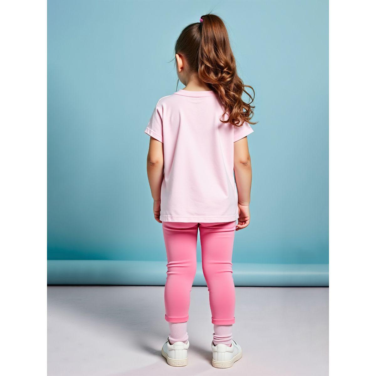 ليقنز سادة مع تيشيرت بأكمام قصيرة-girls-clothing-setsandcoords-image-2