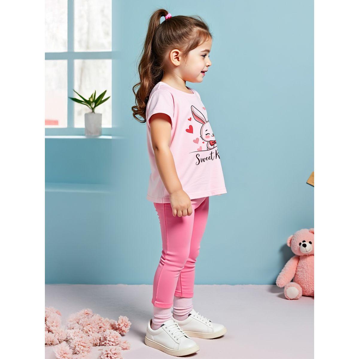 ليقنز سادة مع تيشيرت بأكمام قصيرة-girls-clothing-setsandcoords-image-5