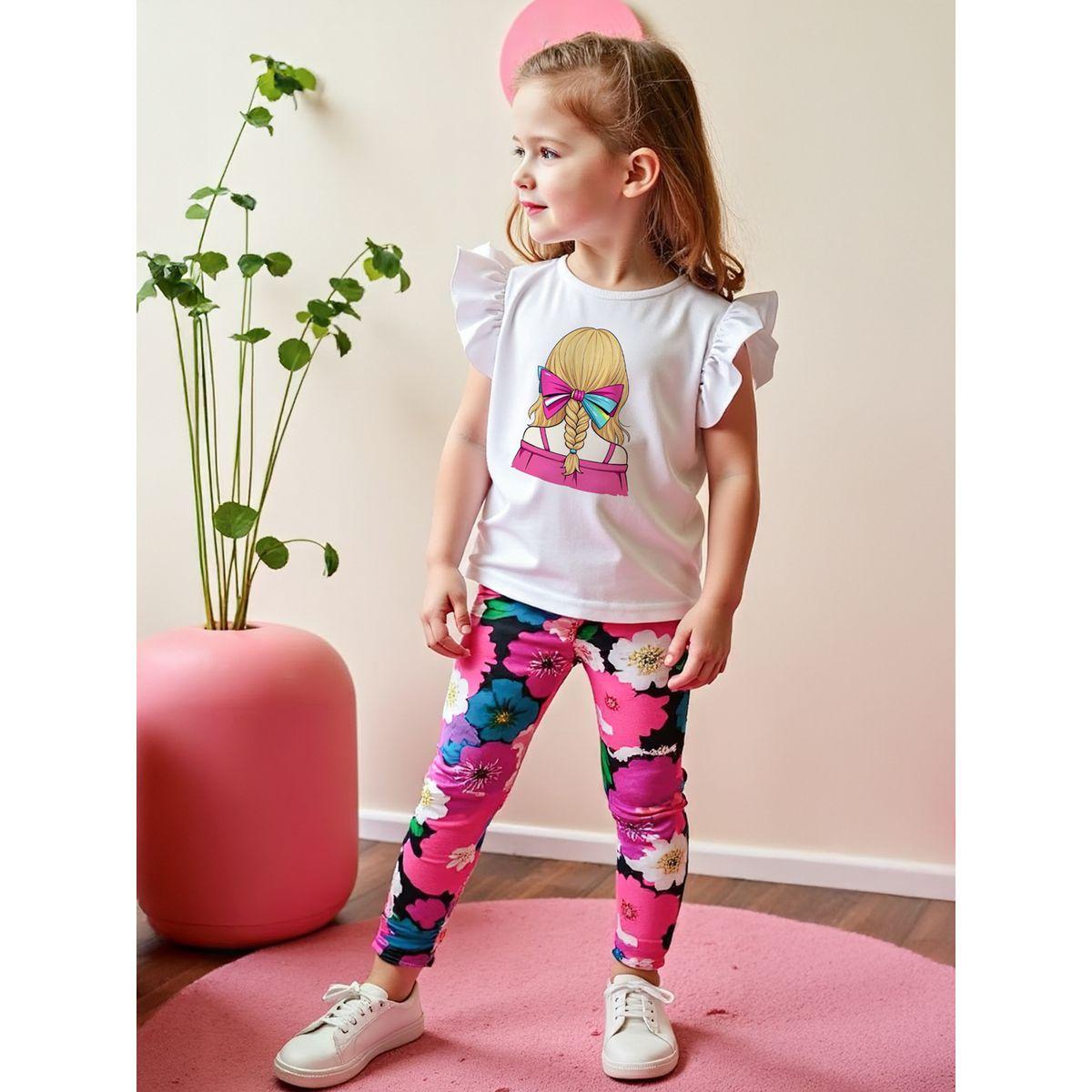 مجموعة من ليقنز وتيشيرت بأكمام قصيرة-girls-clothing-setsandcoords-image-5
