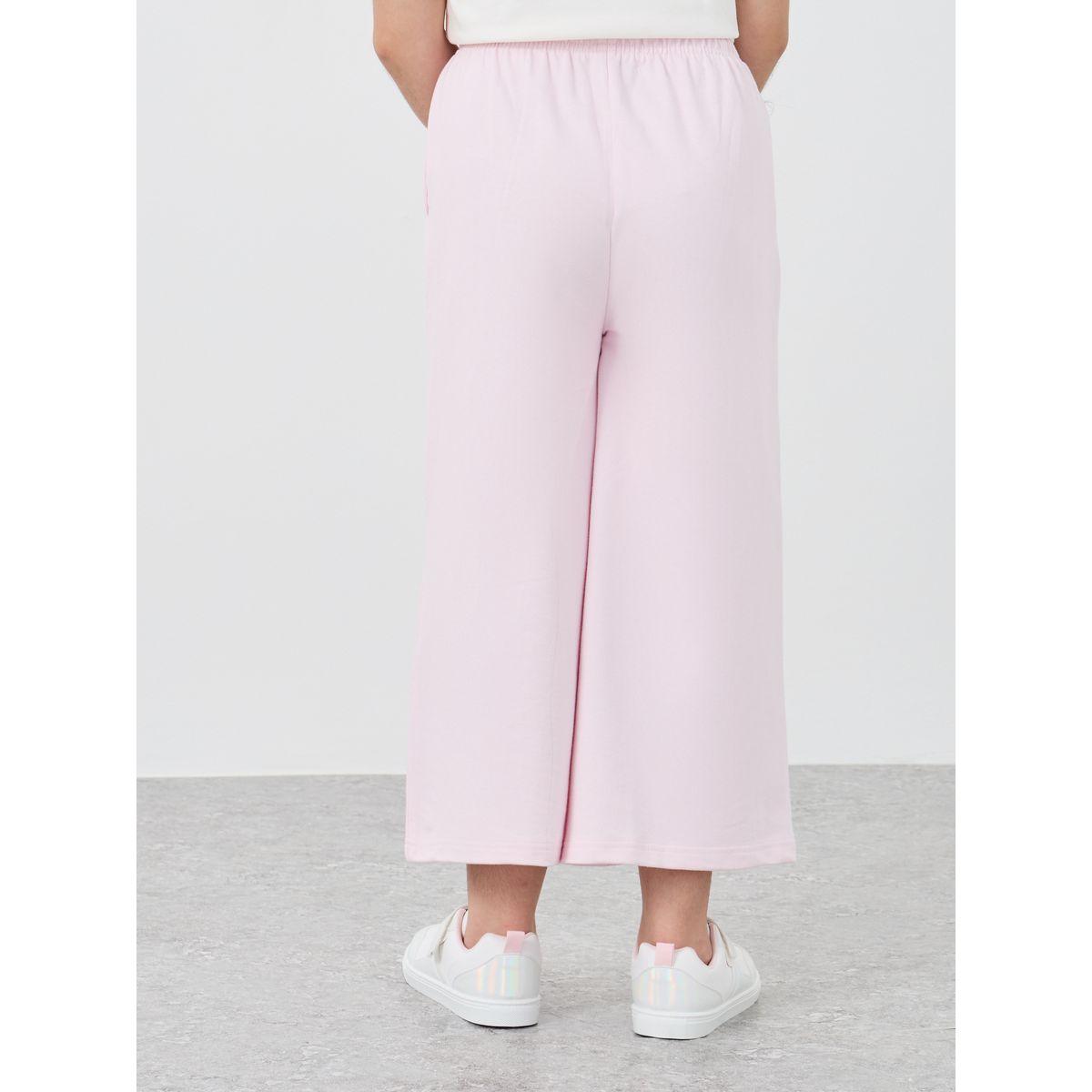 بنطال سادة بأرجل واسعة وحزوز-girls-clothing-bottoms-joggersandtrackpants-image-4