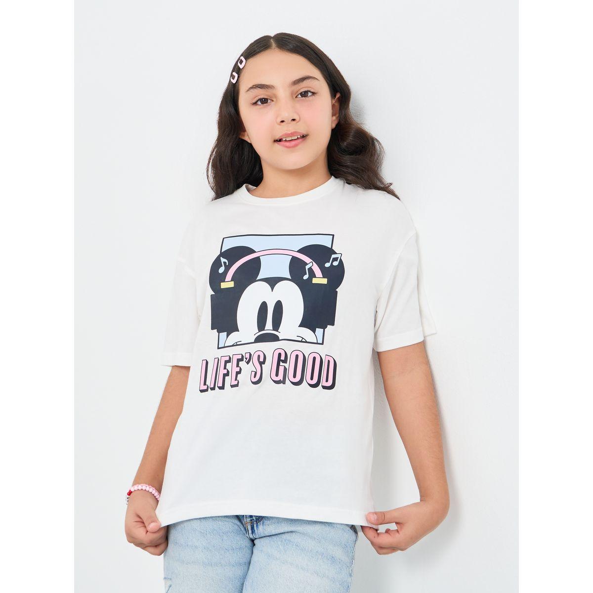 Styli Mickey Mouse Graphic Oversized T-Shirt-girls-clothing-tshirts-image-1