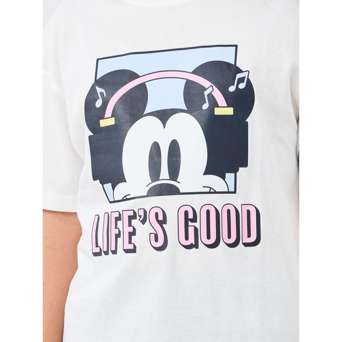 تيشيرت فضفاض بطبعة ميكي ماوس-girls-clothing-tshirts-image-3