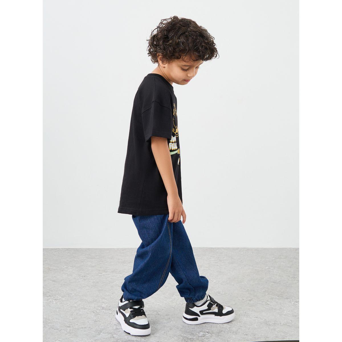 Styli Garfield Print Oversized T-Shirt-boys-clothing-tshirtsandpolos-image-3
