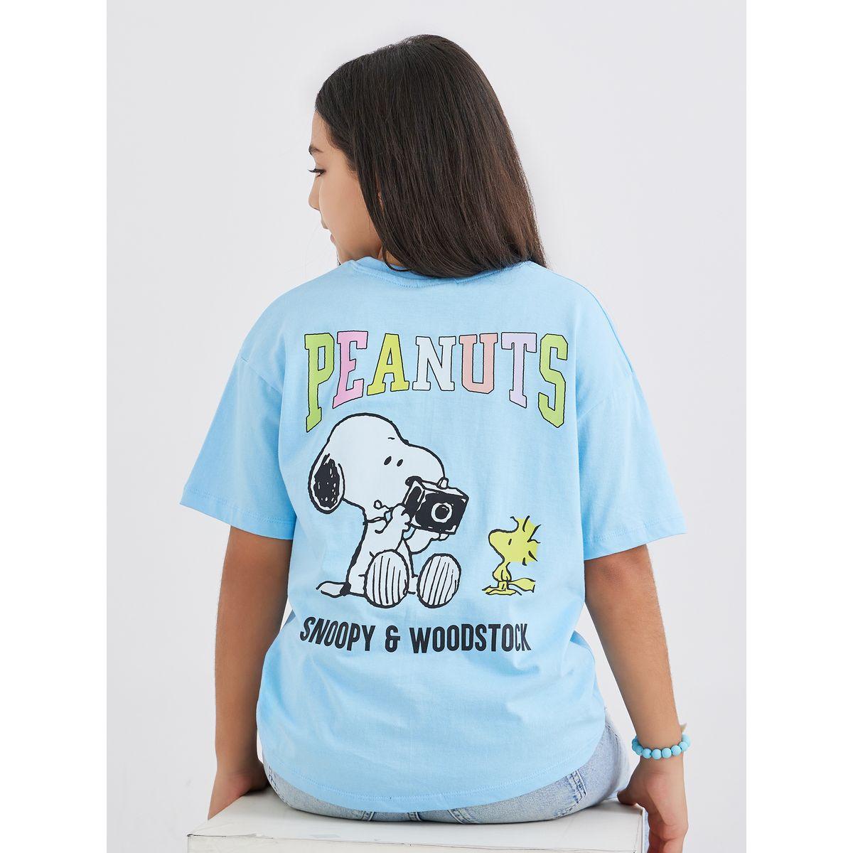 Styli Graphic Print Short Sleeve T-Shirt-girls-clothing-tshirts-image-1