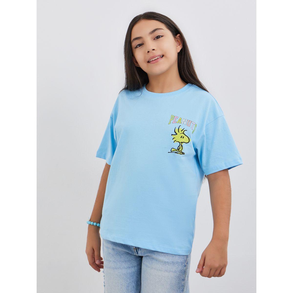 Styli Graphic Print Short Sleeve T-Shirt-girls-clothing-tshirts-image-3