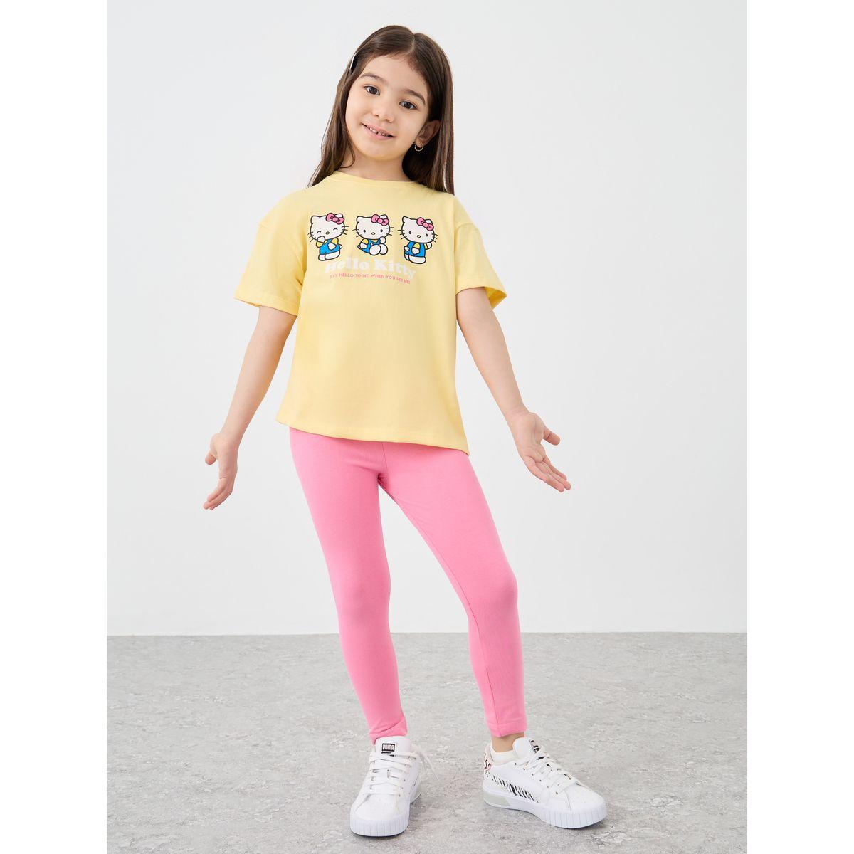 تيشيرت بطبعة جرافيك وأكمام قصيرة-girls-clothing-tshirts-image-2