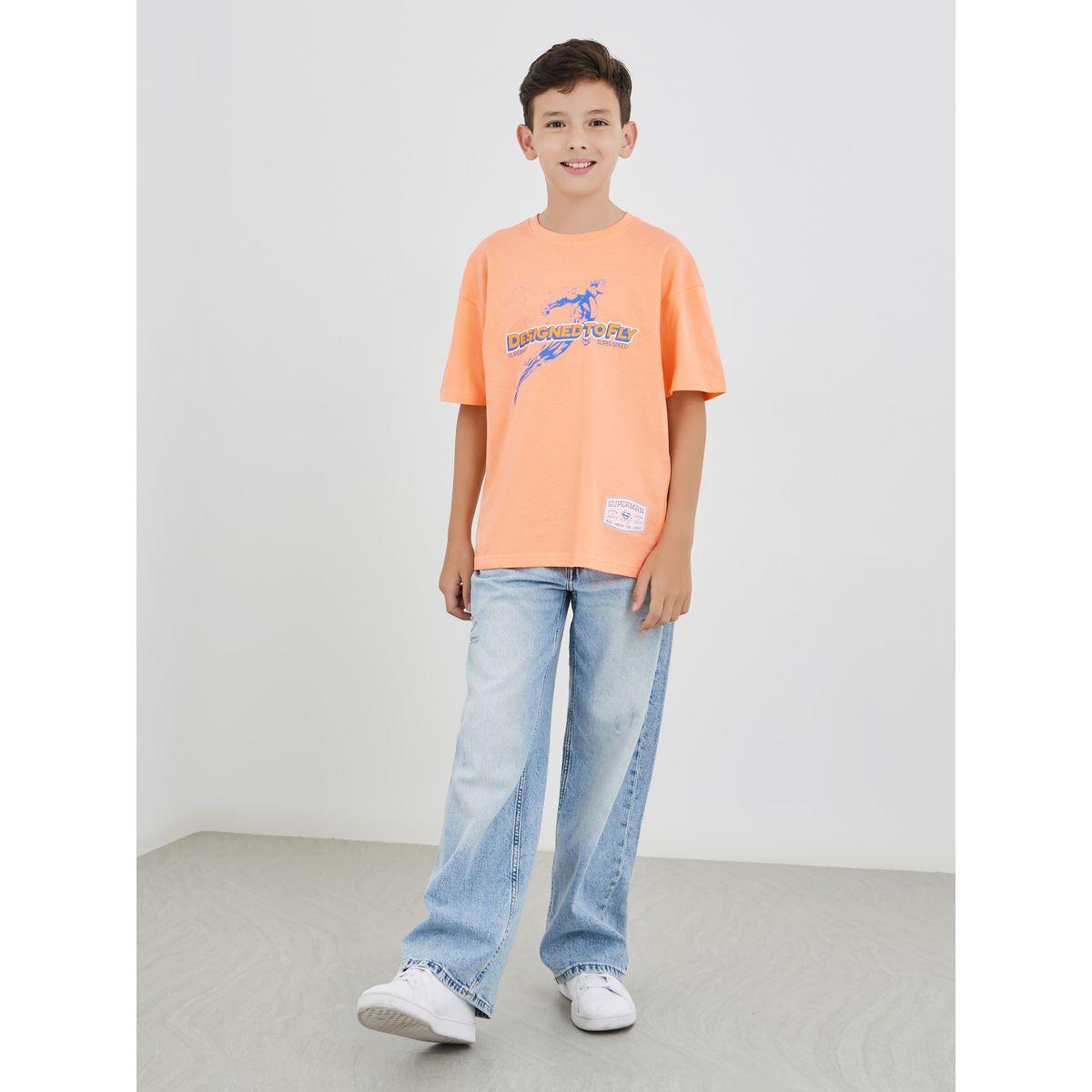 تيشيرت بطبعة كتابة وأكمام قصيرة-boys-clothing-tshirtsandpolos-image-2