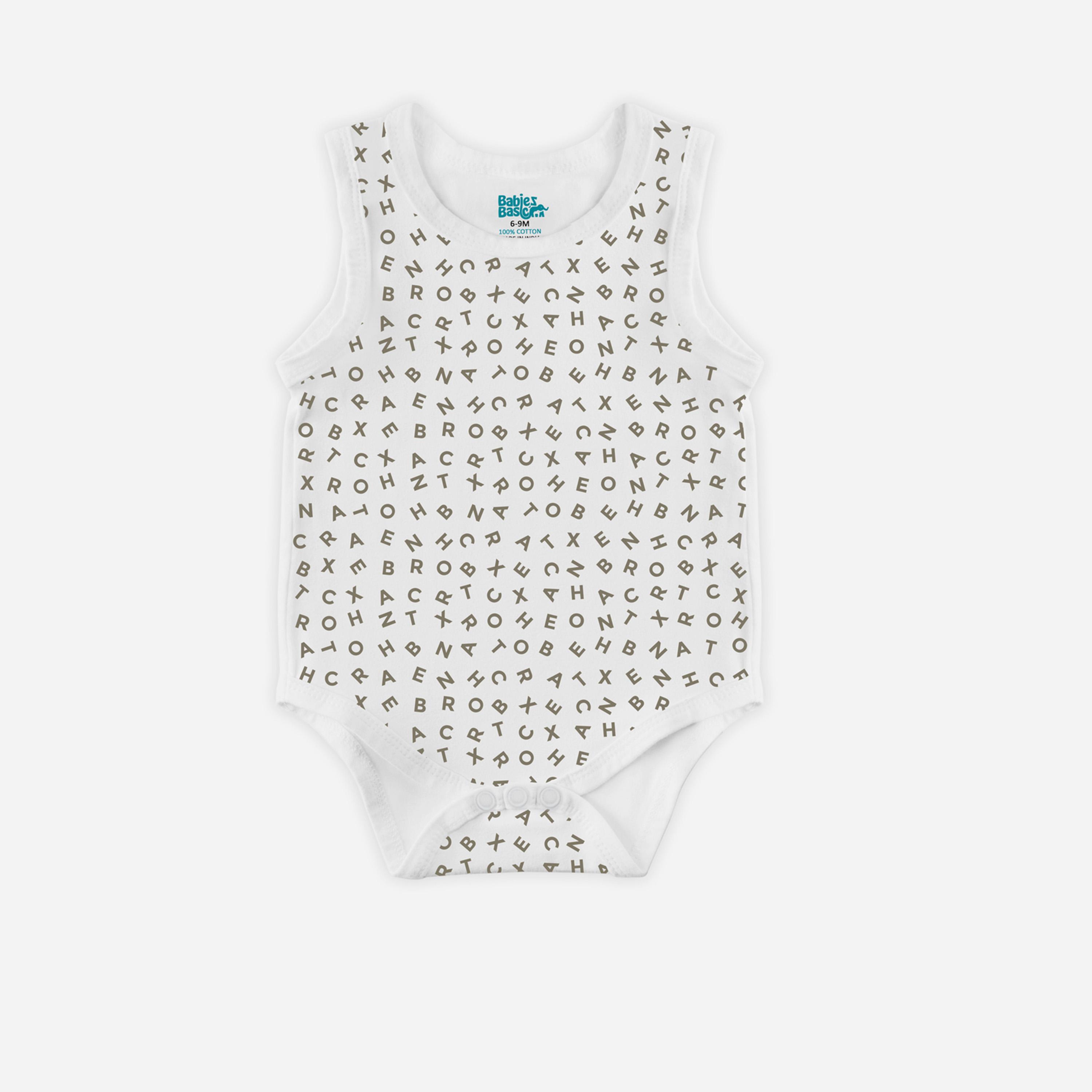 بيبيز بيسك × ستايلي - مجموعة من 3 قطع - بدلة جسم بدون أكمام من القطن الممشط المطبوع-boys-clothing-rompersanddungarees-image-3