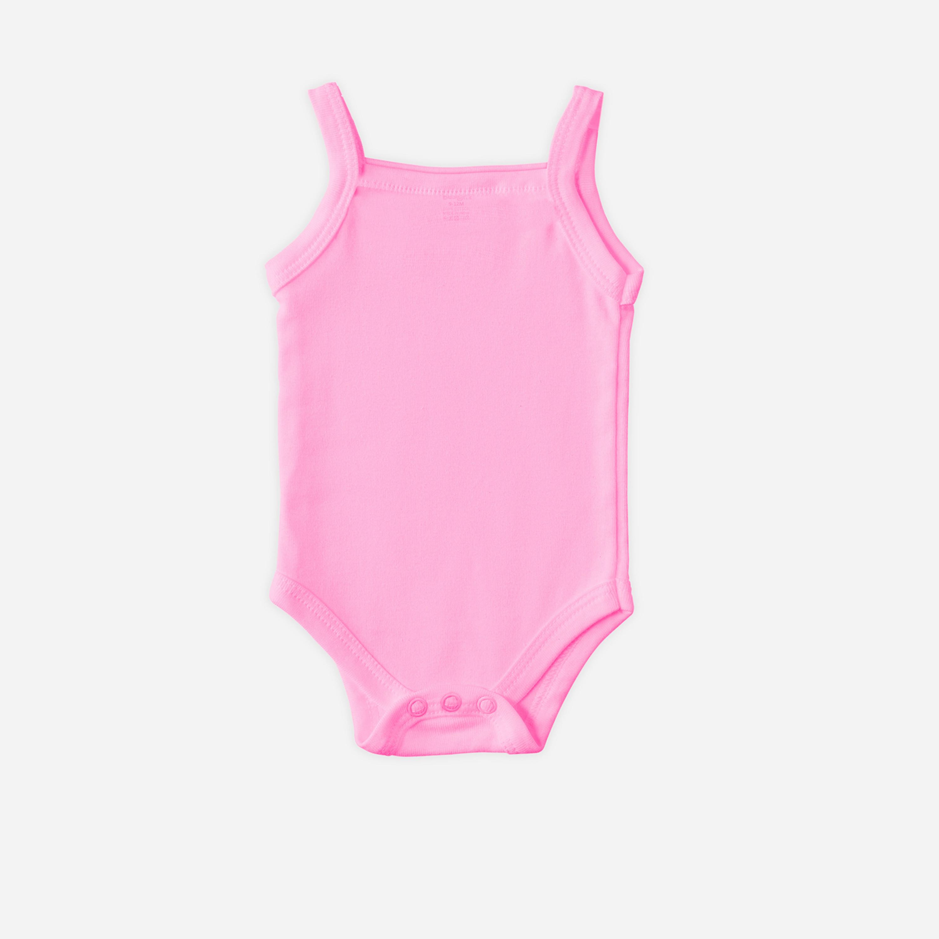 Babies Basic x Styli Pack of 3 - Solid Combed Cotton Sleeveless Bodysuit-boys-clothing-rompersanddungarees-image-3
