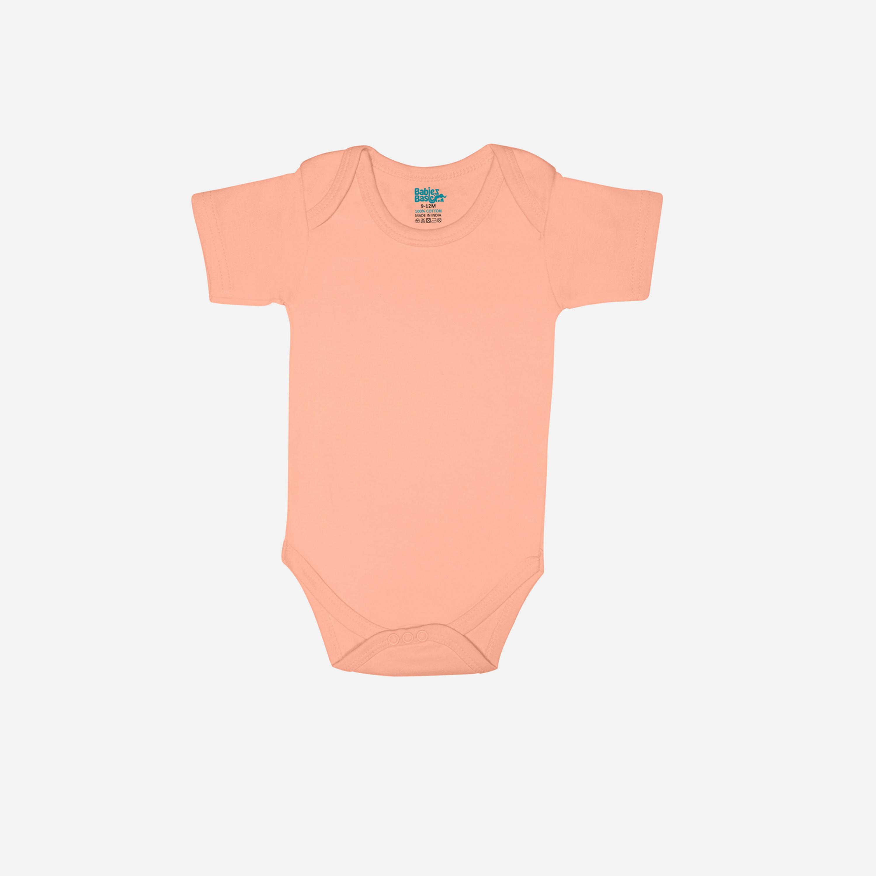 Babies Basic x Styli Pack of 3 - Solid Combed Cotton Short Sleeve Bodysuit-boys-clothing-rompersanddungarees-image-3