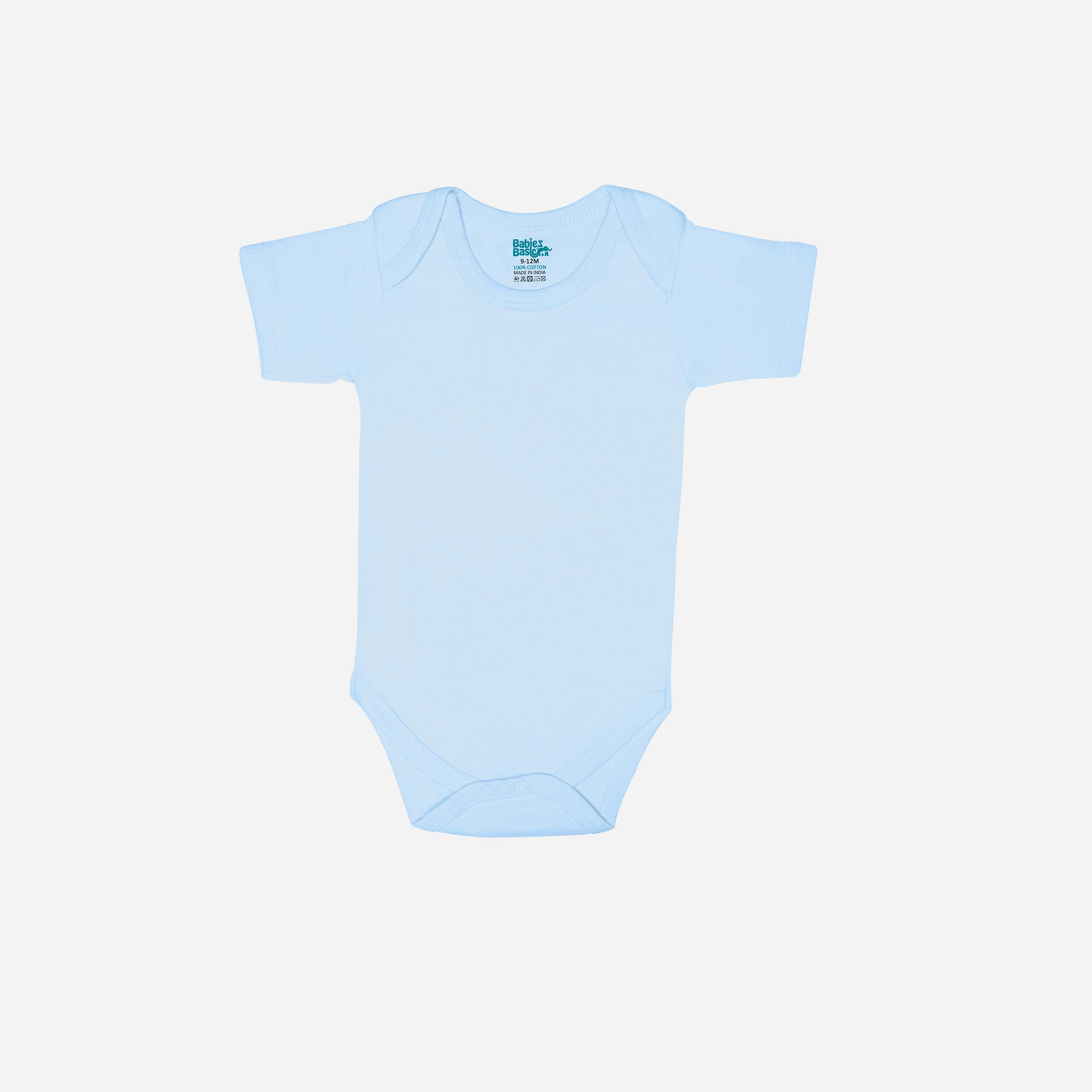 بيبيز بيسك × ستايلي - مجموعة من 3 قطع - بدلة جسم سادة بأكمام قصيرة من القطن الممشط-boys-clothing-rompersanddungarees-image-4