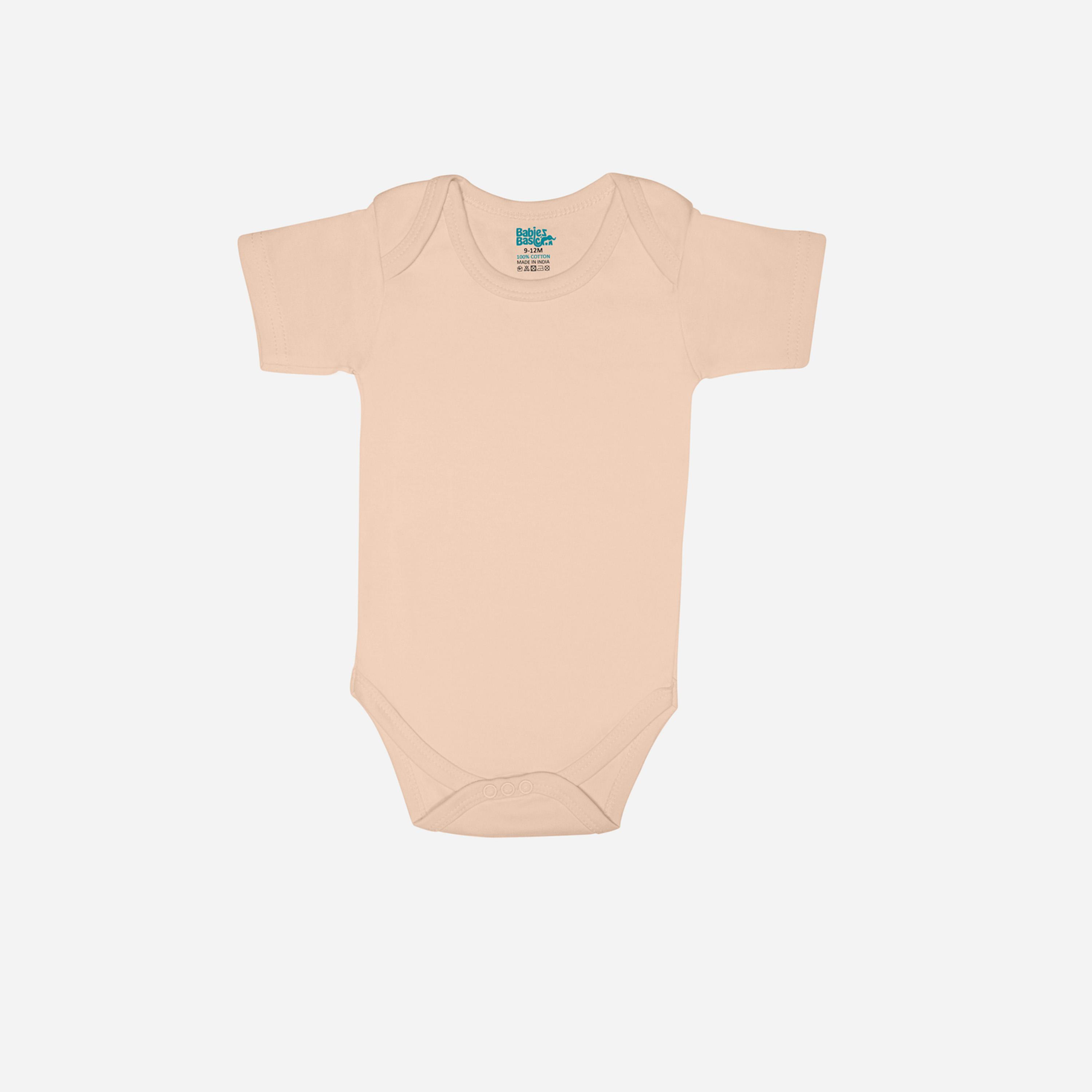 Babies Basic x Styli Pack of 3 - Solid Combed Cotton Short Sleeve Bodysuit-boys-clothing-rompersanddungarees-image-5