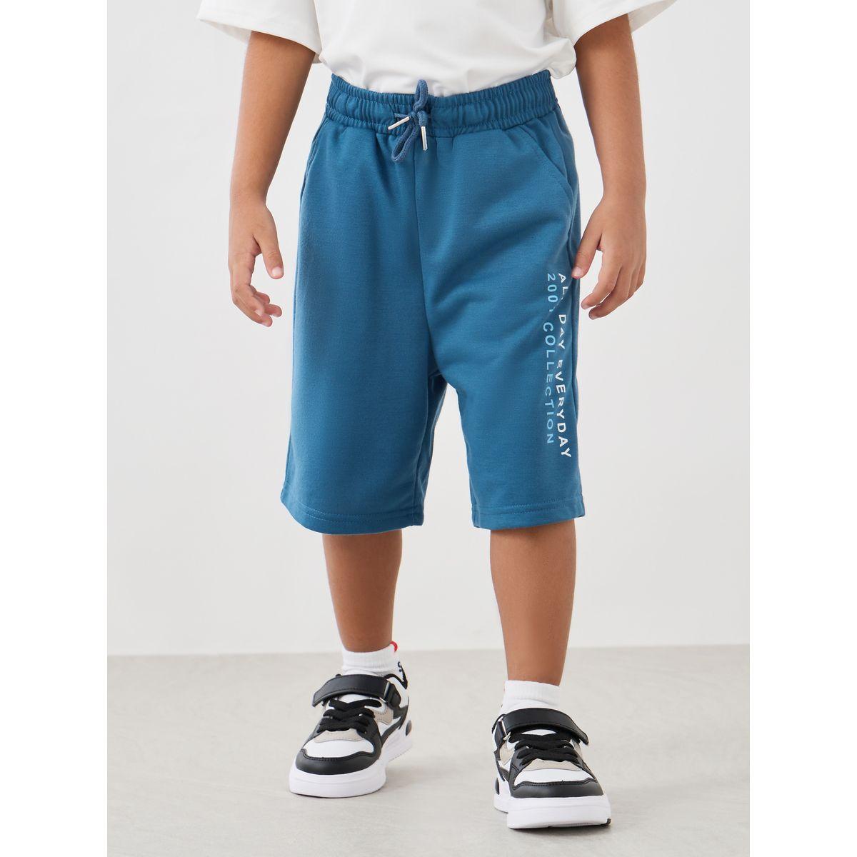 Styli Boys Typography Print Oversized Tee and Shorts Set-boys-clothing-setsandcoords-image-5