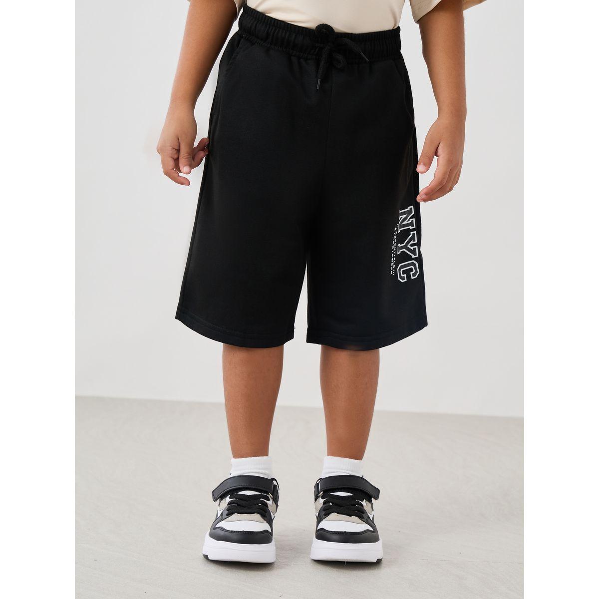 Styli Boys Typography Print Oversized T-Shirt and Shorts Set-boys-clothing-setsandcoords-image-5