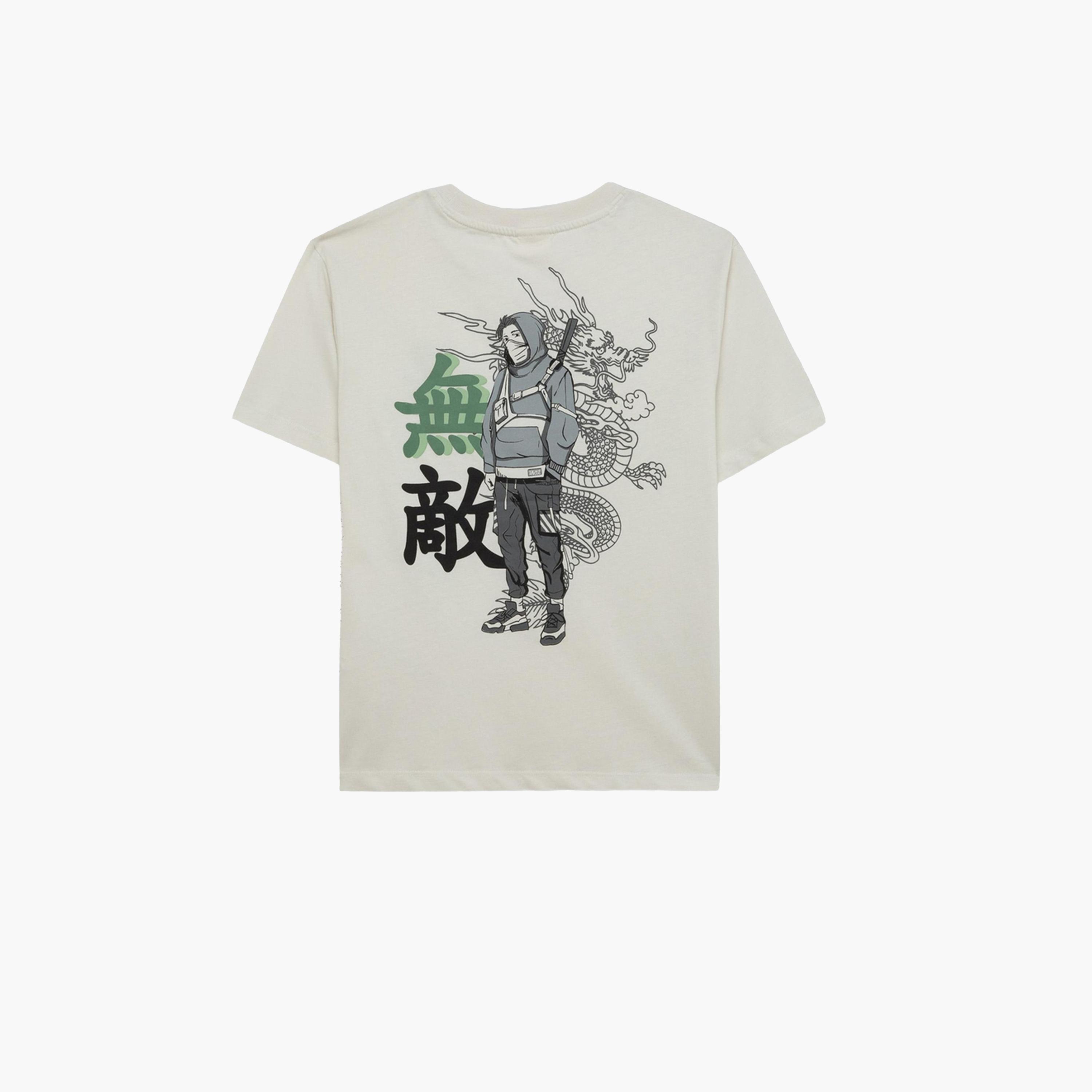 ديفاكتو × ستايلي-  تي شيرت قطني أبيض بأكمام قصيرة للأطفال-boys-clothing-tshirtsandpolos-image-5