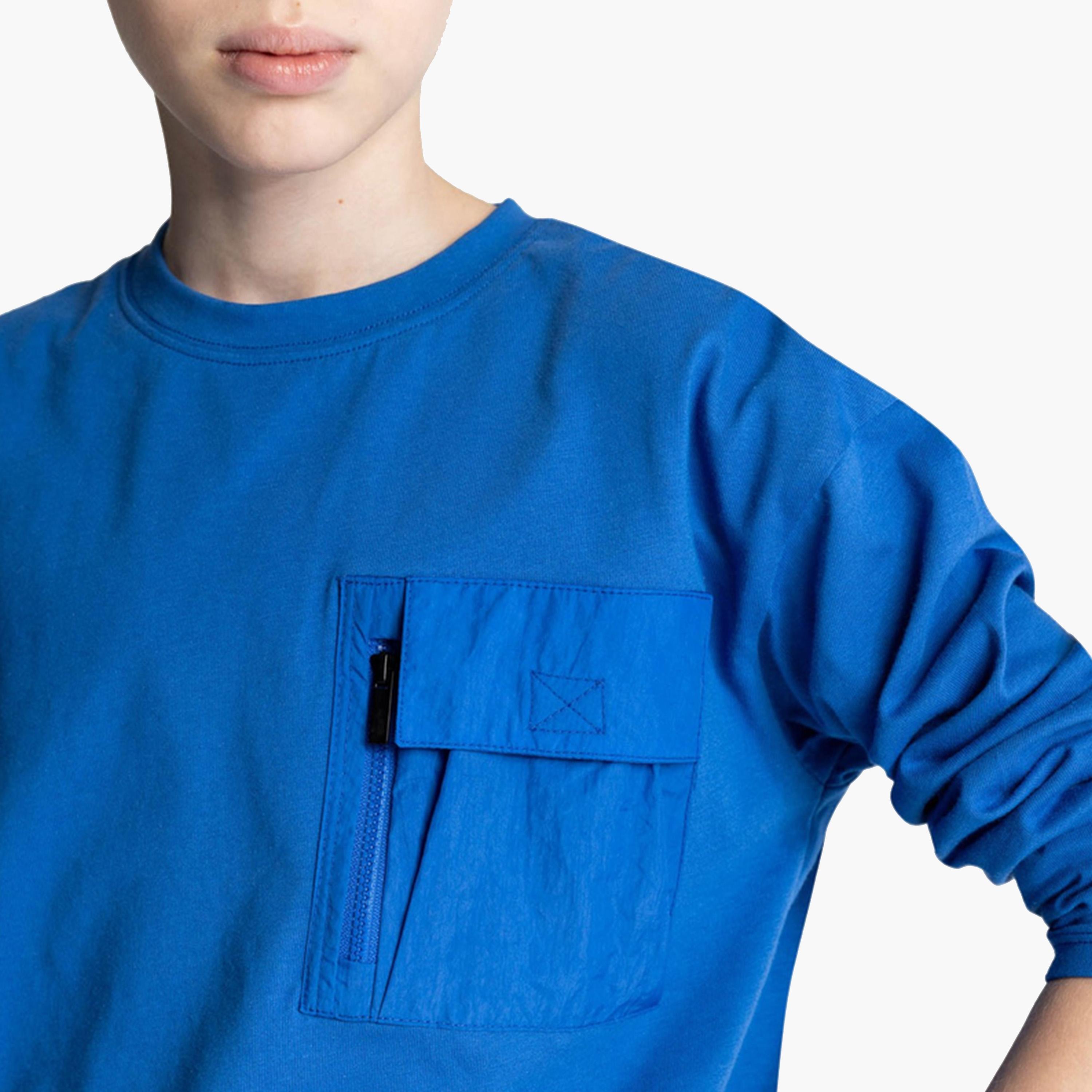 DeFacto X Styli Kids Blue Cotton Long Sleeve T-Shirt-boys-clothing-tshirtsandpolos-image-4