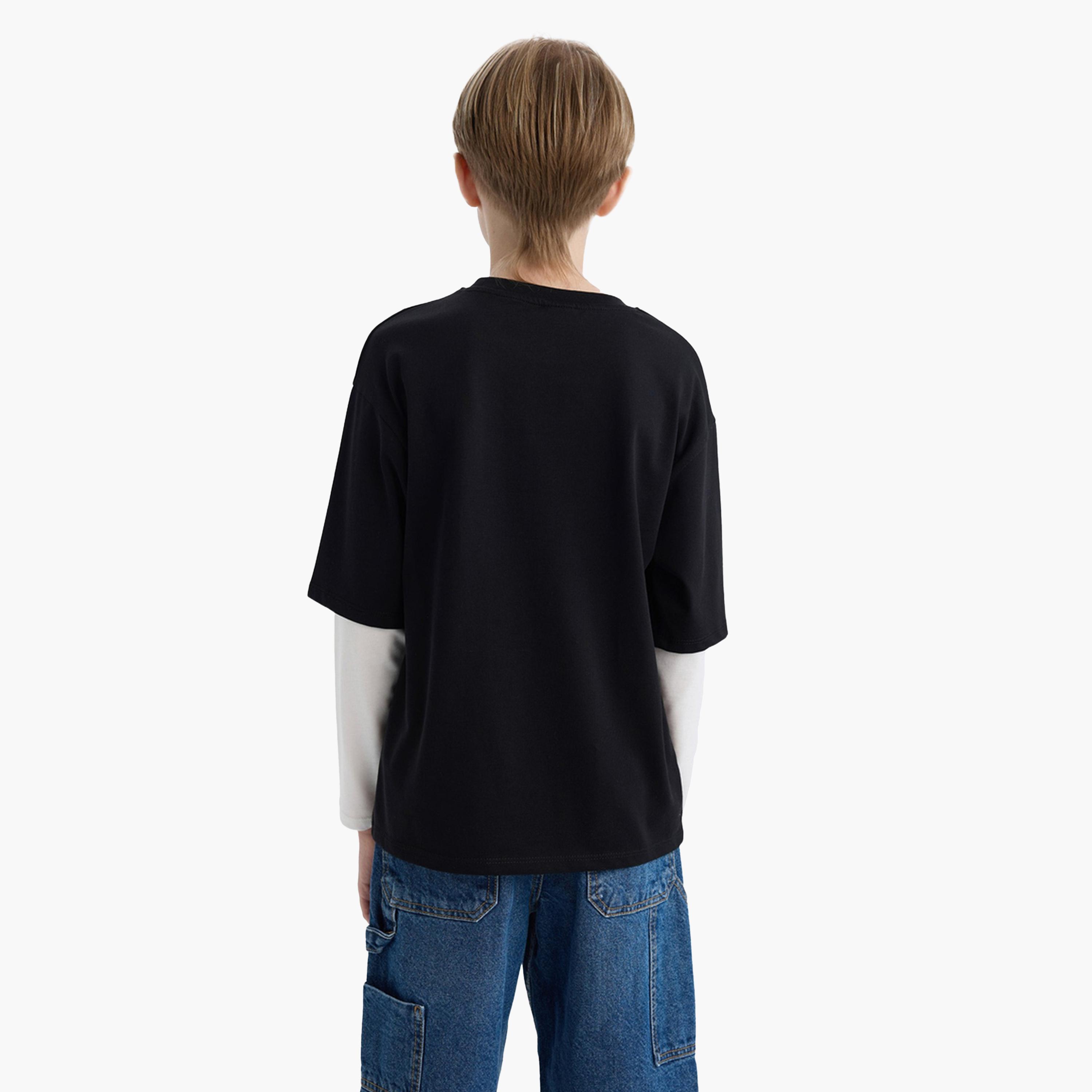 DeFacto X Styli Kids Fit Round Neck Printed Long Sleeve T-Shirt-boys-clothing-tshirtsandpolos-image-3