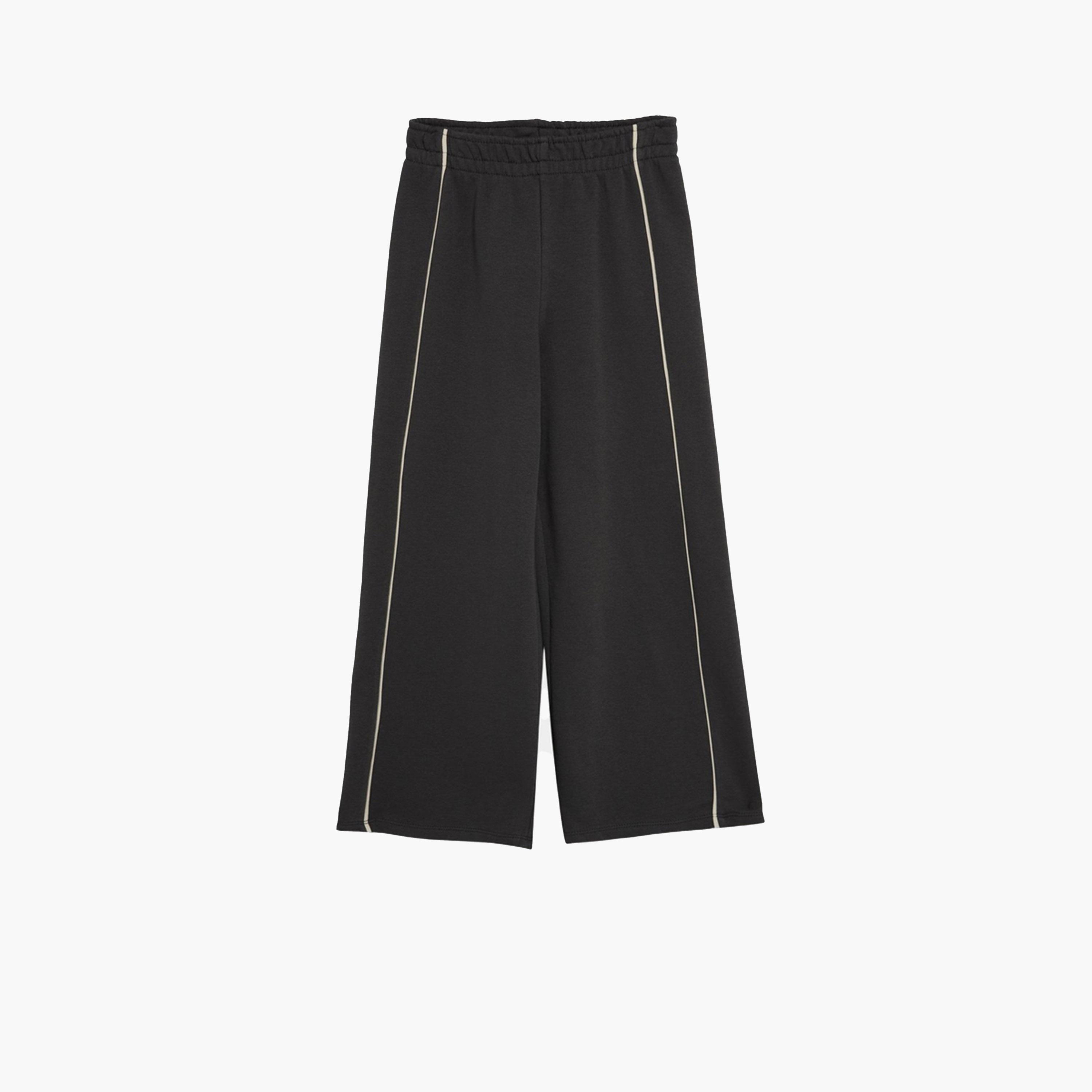ديفاكتو × ستايلي-  بنطال رياضي أسود مخطط جانبي للأطفال-girls-clothing-bottoms-trousers-image-6