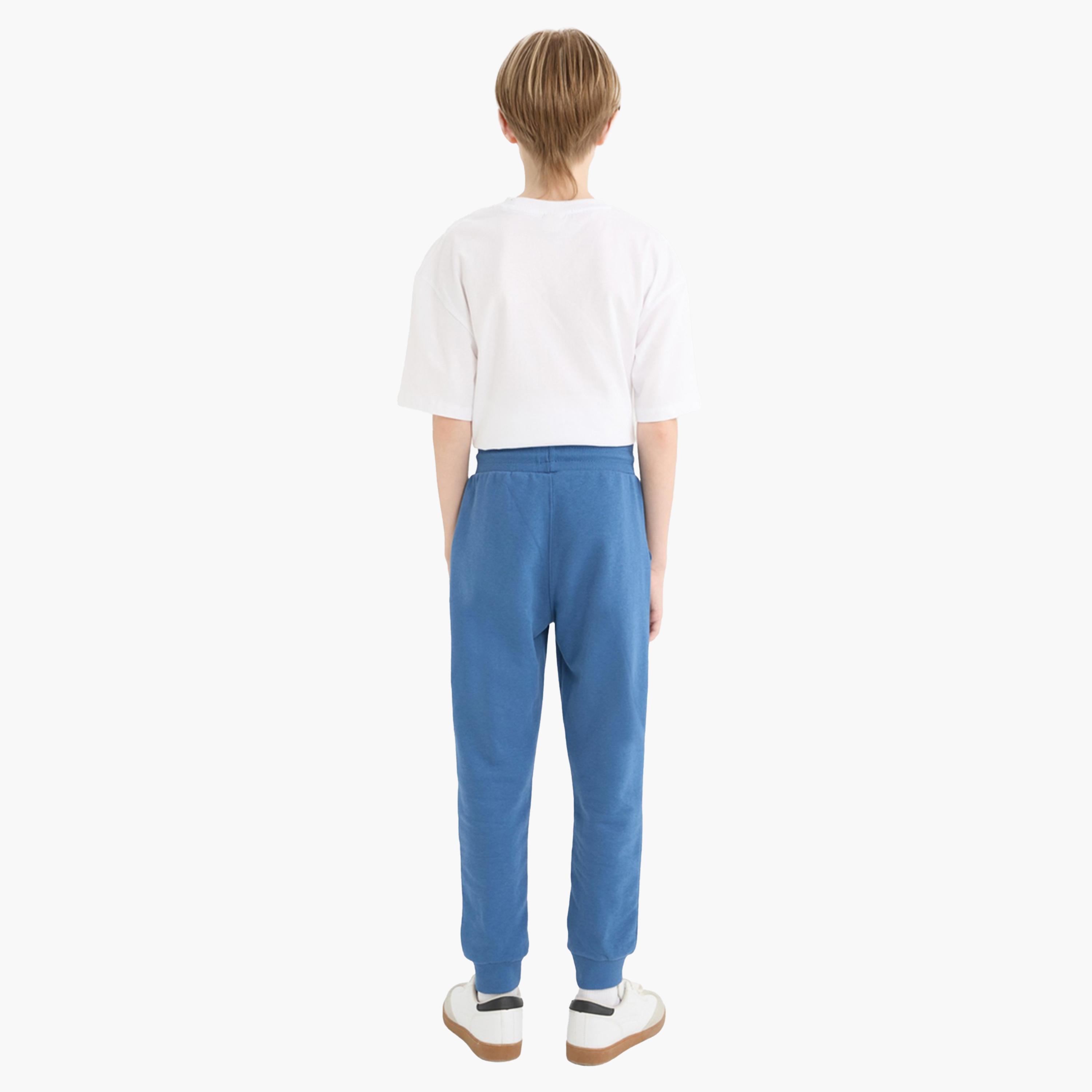 DeFacto X Styli Kids Blue Printed Jogger Pants-boys-clothing-bottoms-joggersandtrackpants-image-3