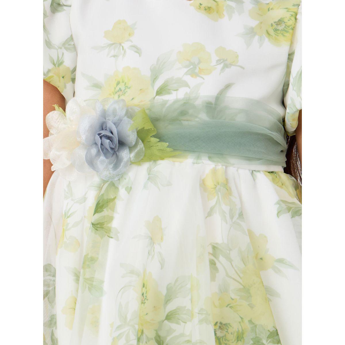 Styli Printed Organza Puff Sleeve Dress-girls-clothing-dressesandjumpsuits-image-3