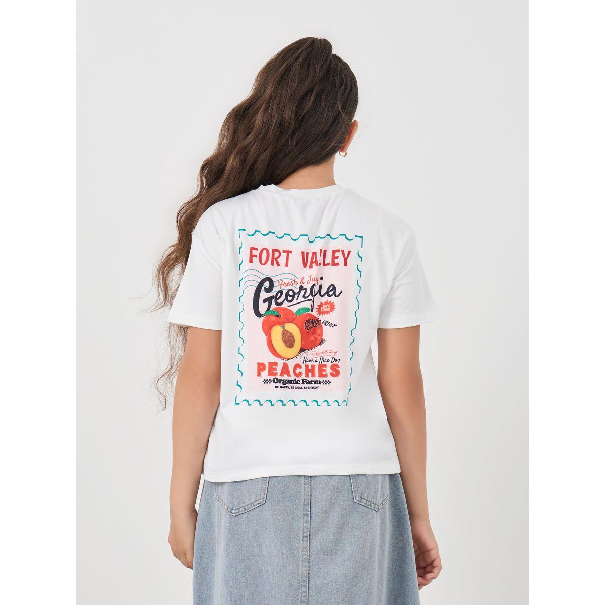 Styli Graphic Print Round Neck T-Shirt-girls-clothing-tshirts-image-5