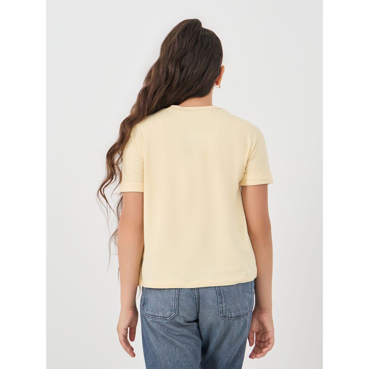 Styli Slogan Print Round Neck T-Shirt-girls-clothing-tshirts-image-4