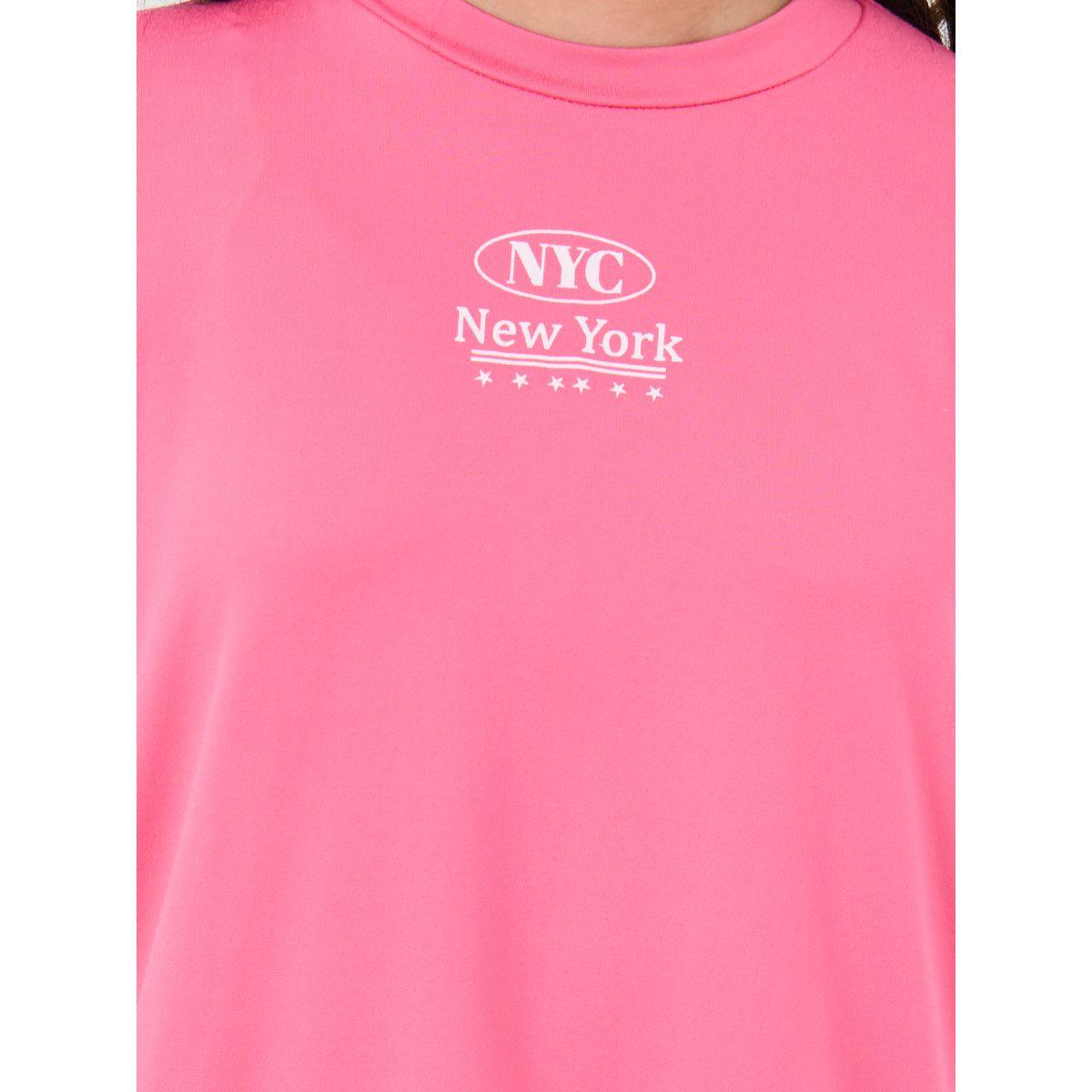 Styli Slogan Print Round Neck T-Shirt-girls-clothing-tshirts-image-4