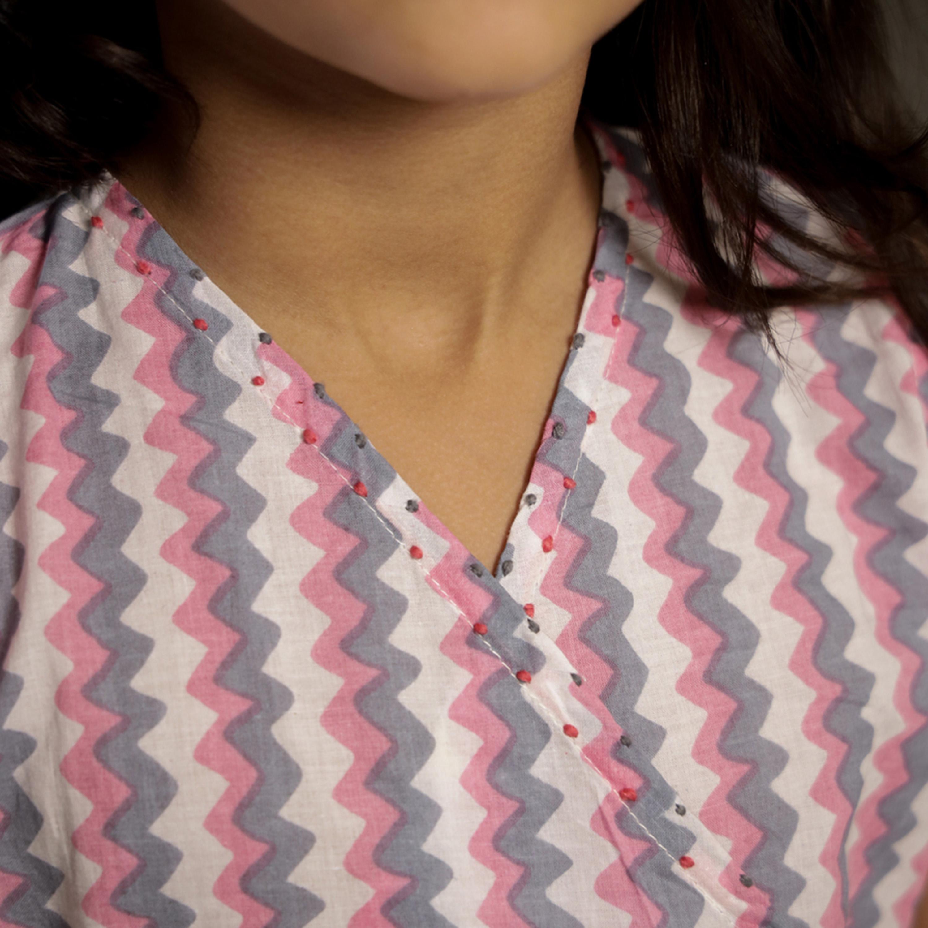 Sanskrutihomes X Styli Striped V-Neck Sleeveless Top and Trousers Set-girls-clothing-setsandcoords-image-6