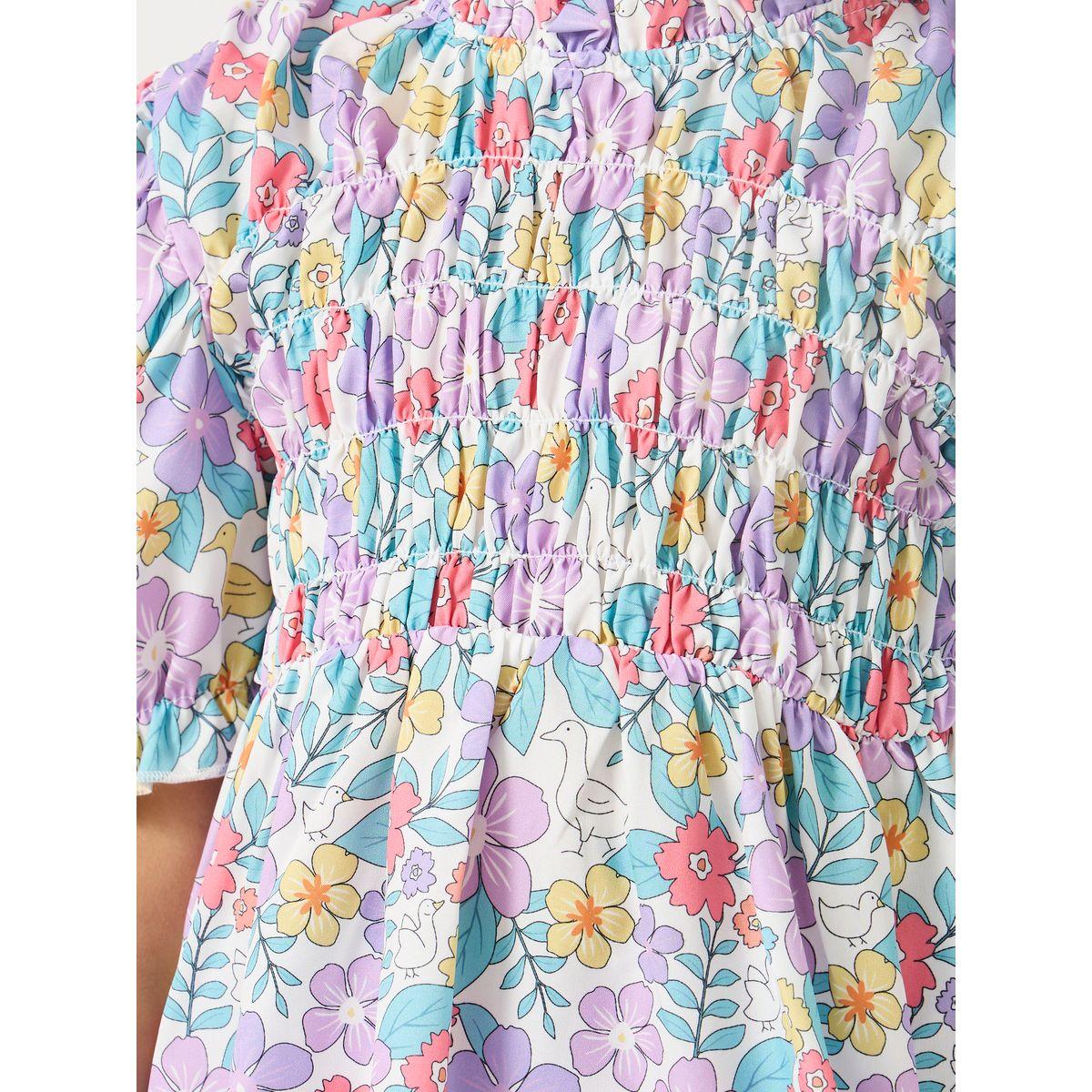 مجموعة من شورت وبلوزة بتفاصيل بارزة الملمس-girls-clothing-setsandcoords-image-4