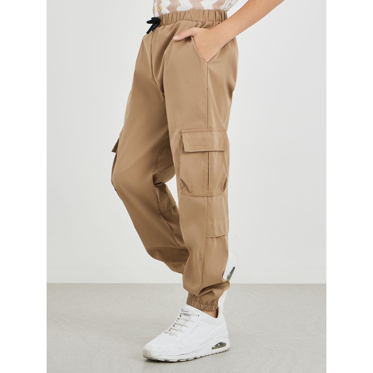 Styli Regular Fit Cargo Pants with Drawstring-boys-clothing-bottoms-trousers-image-1