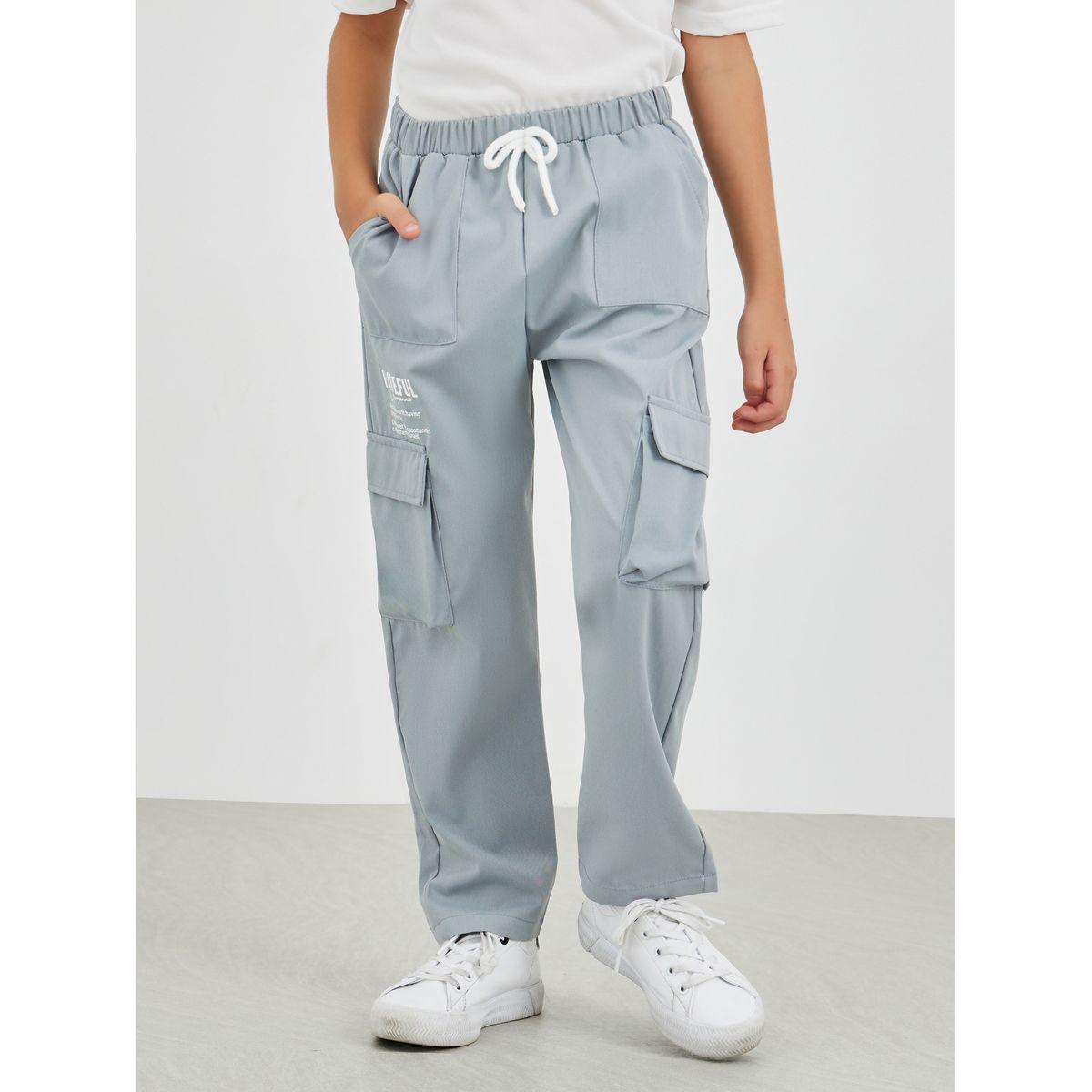 Styli Regular Fit Pants with Cargo Pocket-girls-clothing-bottoms-trousers-image-1