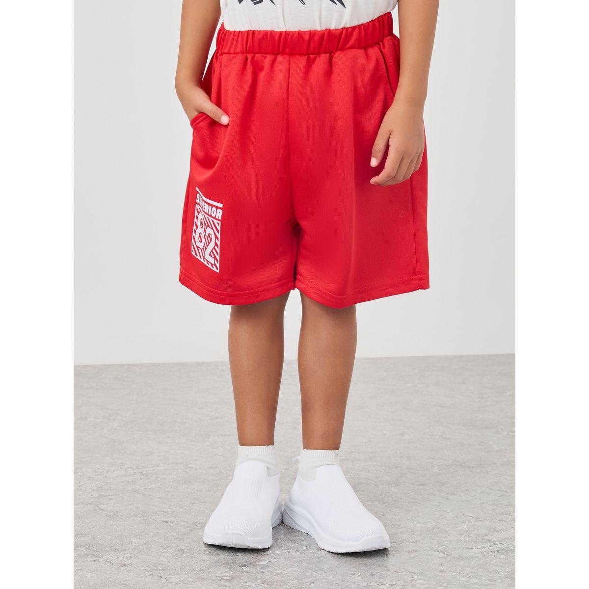 Styli Graphic Print Round Neck T-Shirt and Shorts Set-boys-clothing-setsandcoords-image-5