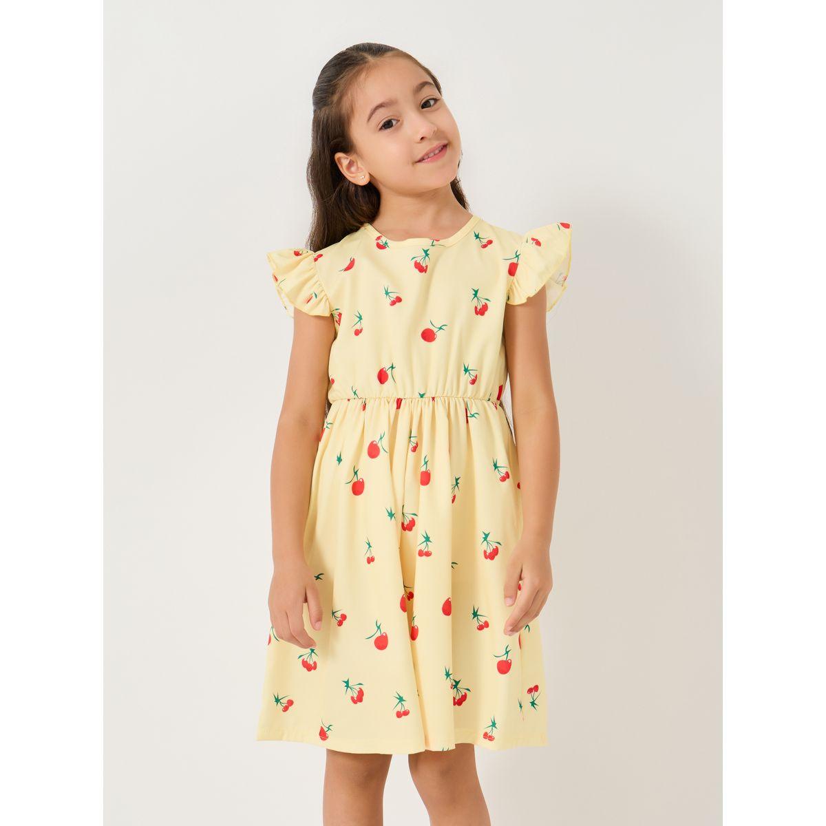 Styli All-Over Print Ruffled Sleeves Dress-girls-clothing-dressesandjumpsuits-image-2
