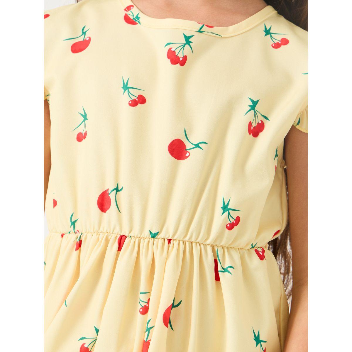 Styli All-Over Print Ruffled Sleeves Dress-girls-clothing-dressesandjumpsuits-image-3