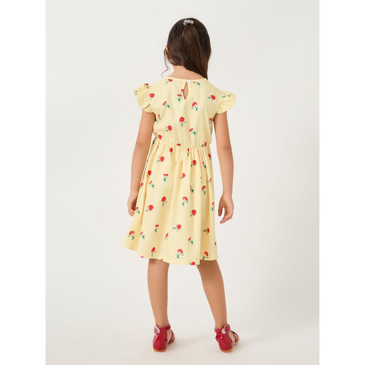 Styli All-Over Print Ruffled Sleeves Dress-girls-clothing-dressesandjumpsuits-image-4