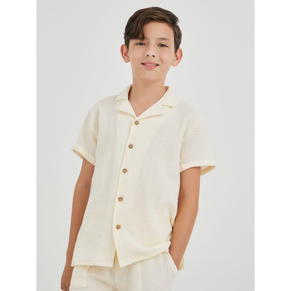 قميص بأكمام قصيرة وأزرار-boys-clothing-shirts-image-1