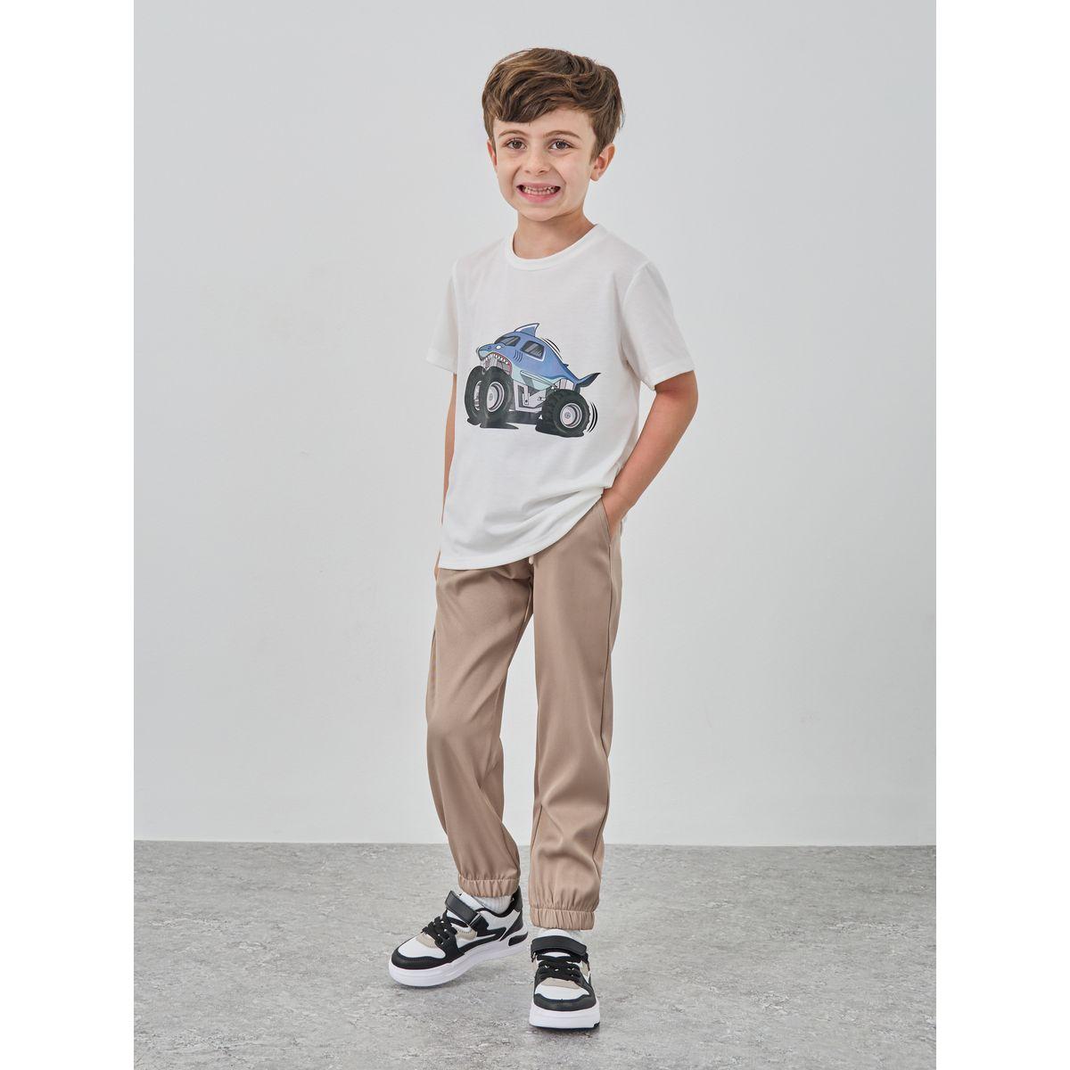 Styli Solid Mid Rise Joggers with Drawstring-boys-clothing-bottoms-joggersandtrackpants-image-2