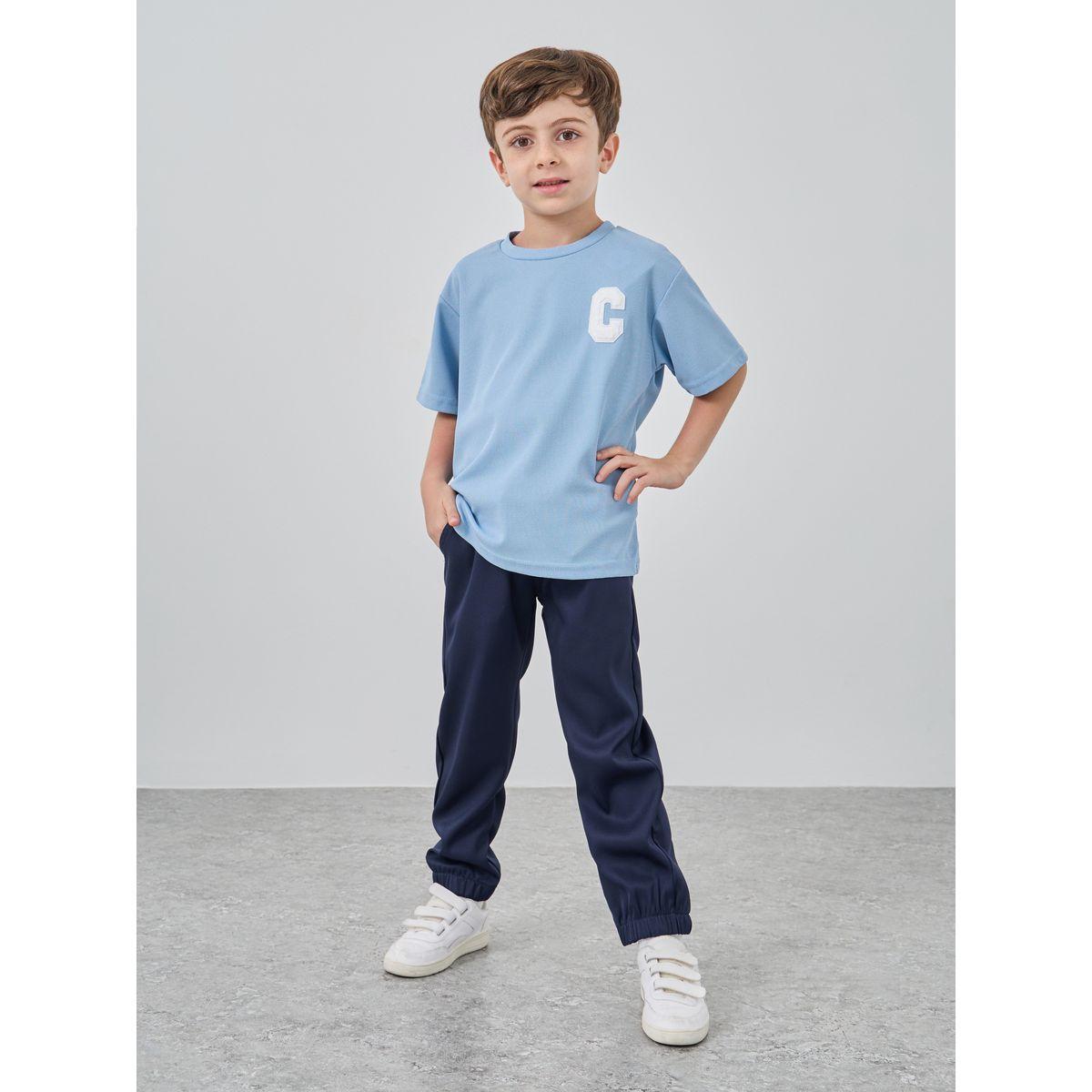 Styli Solid Mid Rise Joggers with Drawstring-boys-clothing-bottoms-joggersandtrackpants-image-2