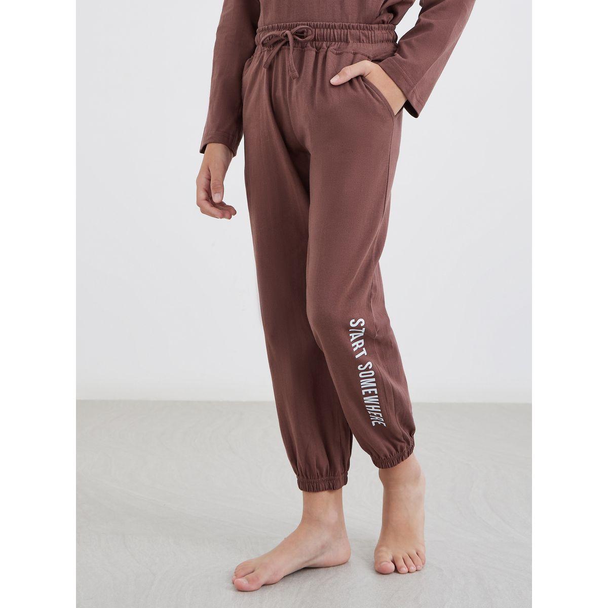 Styli Slogan Print Cotton T-Shirt and Cuffed Pyjama Set-boys-clothing-nightwear-image-5